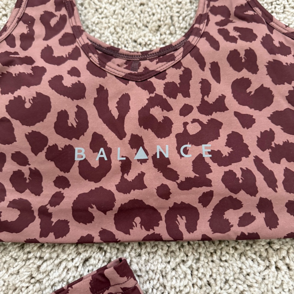 Balance Athletica Leopard Print Set in Brown and Black - Picture 4 of 11